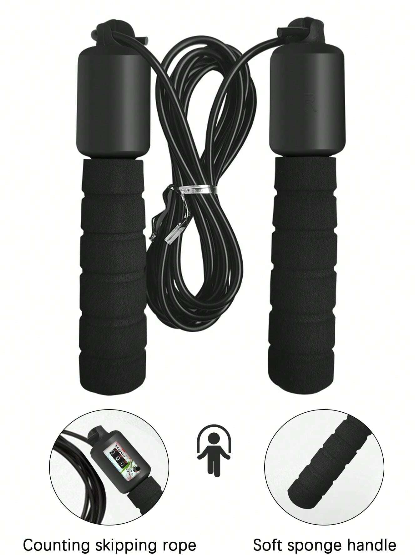Fitness Counting Skipping Jump Rope Gym Accessories, Sport, Gym, Home Exercise, Jump Rope, Skipping Rope, Jump Rope