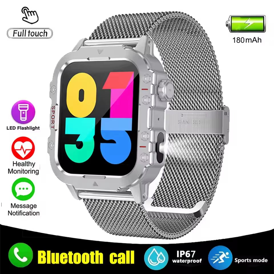 2024 Smart Watch Android Phone 1.44'' Inch Color Screen Bluetooth Call Blood Oxygen/Pressure Monitoring Smart Watch Women Men