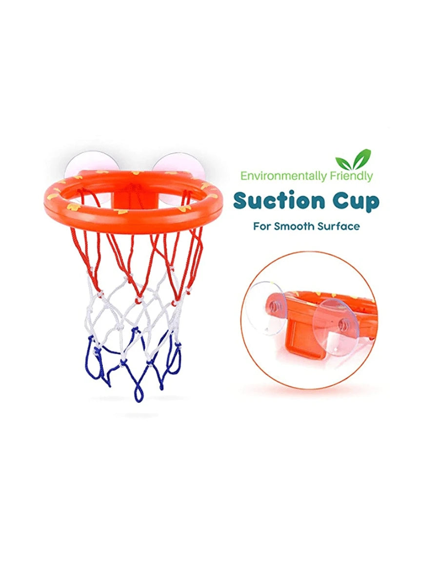 1Pc Kids Bath Basketball Hoop Toy - Suction Cup Mini Basketball Playset for Bathtub, Indoor Parent-Child Interaction Game, Birthday Gift